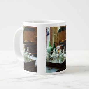 Caneca De Café Grande Funis e Garrafas de Vidro