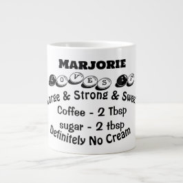 Caneca De Café Grande Funky Large Modern Minimance Coffee Lover