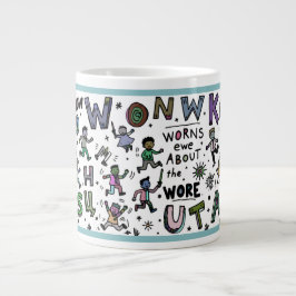 Caneca De Café Grande Funny 20oz Mug: Know Won Worns Ewe