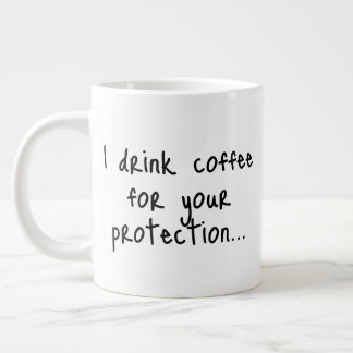 Caneca De Café Grande Funny Coffee Quote | Sarcastic Gift Idea | Minimal