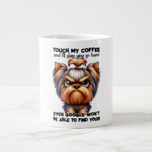 Caneca De Café Grande Funny Grumpy Yorkshire Terrier Dog Mug