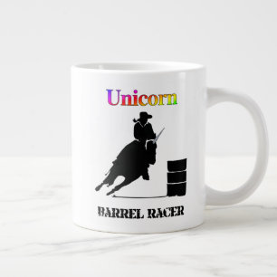 Caneca De Café Grande Funny Unicorn Barrel Racer