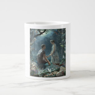 Caneca De Café Grande Furries: Shakespeare é um sonho de uma noite de ve