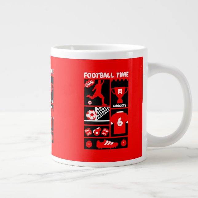 Caneca De Café Grande Futebol britânico (Direita)