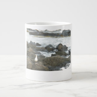 Caneca De Café Grande Gaivota em rochas