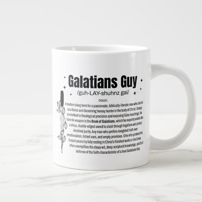 Caneca De Café Grande GALATAS GUY Cristão (Direita)