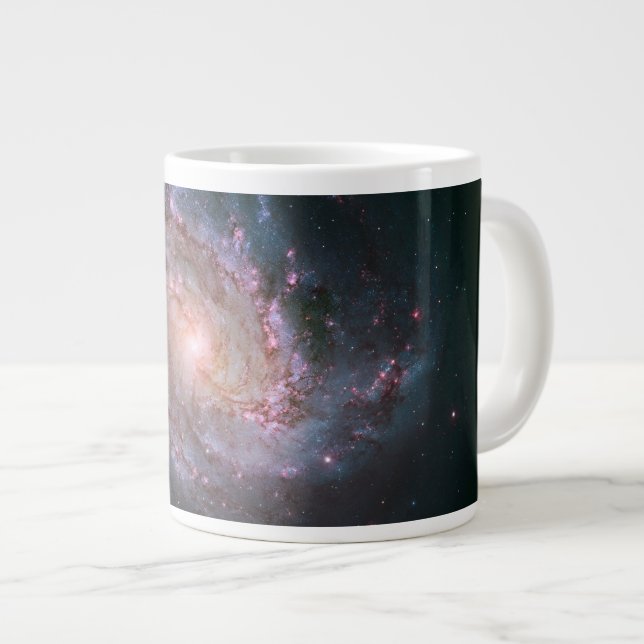 Caneca De Café Grande Galáxia Espiral Barred Messier 83. 2 (Frente Esquerda)