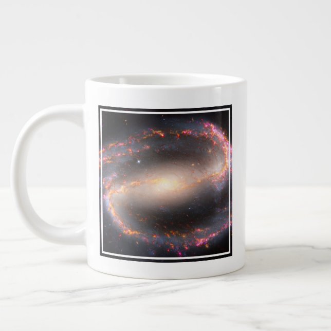 Caneca De Café Grande Galáxia Espiral Ngc 1300. (Esquerda)
