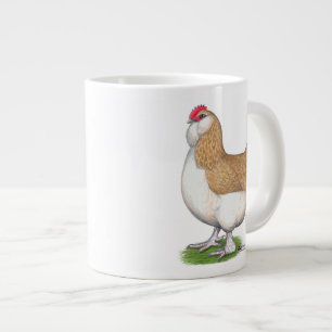 Caneca De Café Grande Galinha de Faverolle