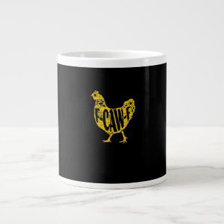 Caneca De Café Grande Galinha Engraçada F-Caw-F Galinha Avicultura Galo