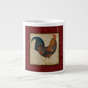 Caneca De Café Grande Galo Vermelho