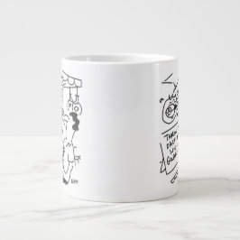 Caneca De Café Grande Ganhou uma Competição de Dardos de Fairground Gold