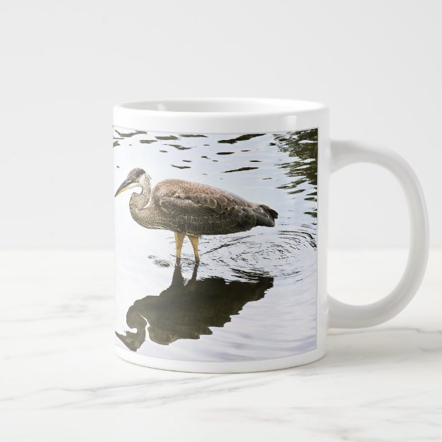 Caneca De Café Grande Garça-real (Ardea herodias) (Direita)