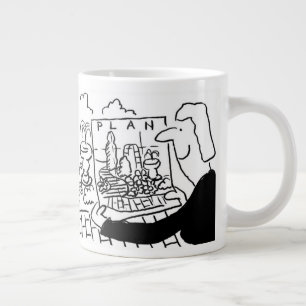 Caneca De Café Grande Garden Designer ou Landscape Gardener