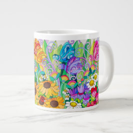 Caneca De Café Grande Garden Sky