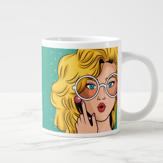 Caneca De Café Grande Garota #1 (Direita)