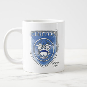 Caneca De Café Grande Garotas Gilmore  Crachá Chilton Academy Watercolo