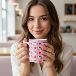Caneca De Café Grande Gatinha