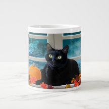 Gatinho De Halloween Boo-tiful Night Jumbo Mug