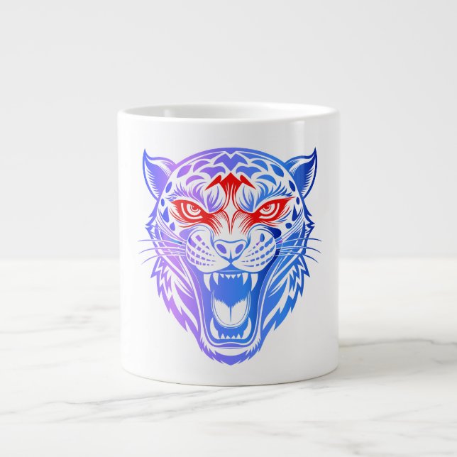 Caneca De Café Grande Gatinho sorridente (Frente)