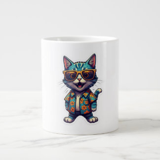 Caneca De Café Grande Gato