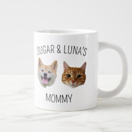 Caneca De Café Grande Gato de Cachorro Personalizado com Cara de Mug, pr