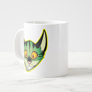 Caneca De Café Grande Gato de Cartoon Fluorescente Jumbo Mug