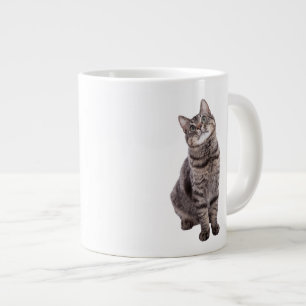 Caneca De Café Grande Gato de Tabby