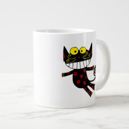 Caneca De Café Grande Gato engraçado