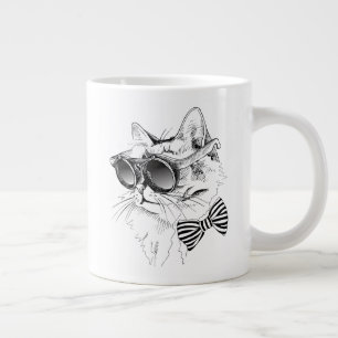 Caneca De Café Grande Gato Legal