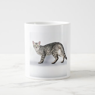 Caneca De Café Grande Gato Mau Egípcio Raro