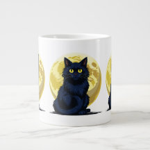 Gato preto zangado