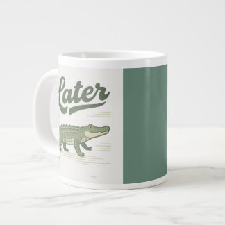 Caneca De Café Grande Gator posterior: em movimento