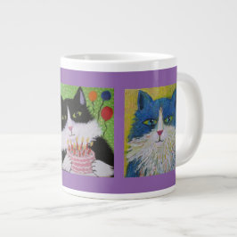 Caneca De Café Grande Gatos