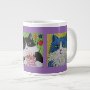 Caneca De Café Grande Gatos