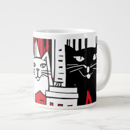 Caneca De Café Grande Gatos em Nova York