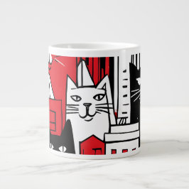 Caneca De Café Grande Gatos em Nova York