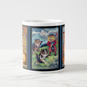 Caneca De Café Grande Gatos Lois Wain Tocando Instrumentos Musicais