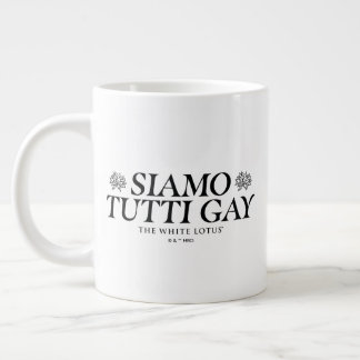Caneca De Café Grande Gay Siamo Tutti - O Lotus Branco