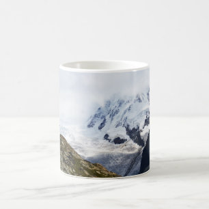Caneca De Café Grande geleira nos Alpes suíços