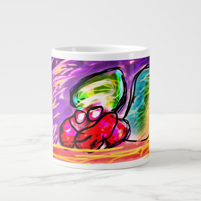 Caneca De Café Grande gema de caranguejo eremita (Frente)
