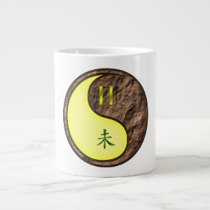 Caneca De Café Grande Gêmeos & Cabra de Terra