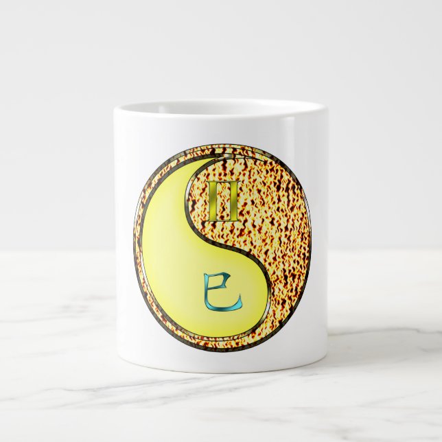 Caneca De Café Grande Gêmeos & Cobra de Fogo (Frente)