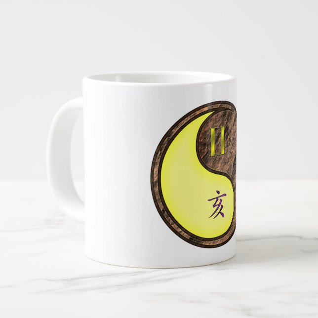 Caneca De Café Grande Gêmeos & Porco Terra (Frente Esquerda)