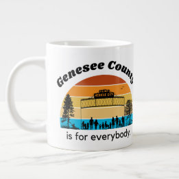 Caneca De Café Grande Genesee County é para todos os Jumbo Mug