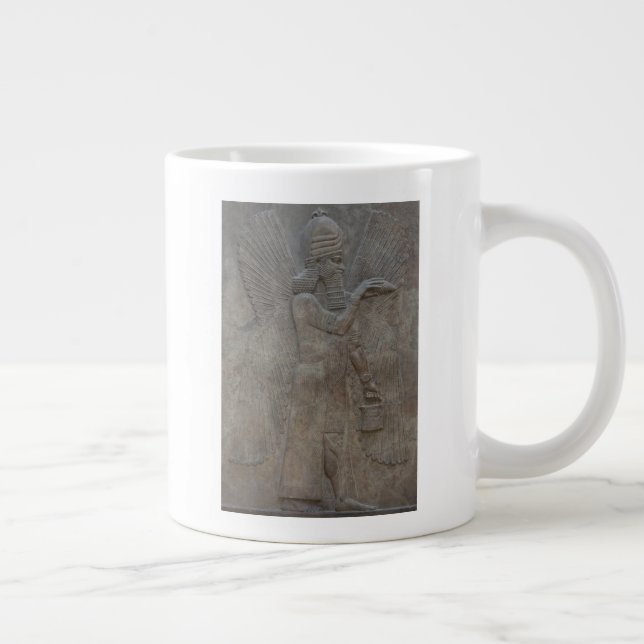 Caneca De Café Grande Genie Benisseur da Assíria e deus mesopotâmico (Direita)