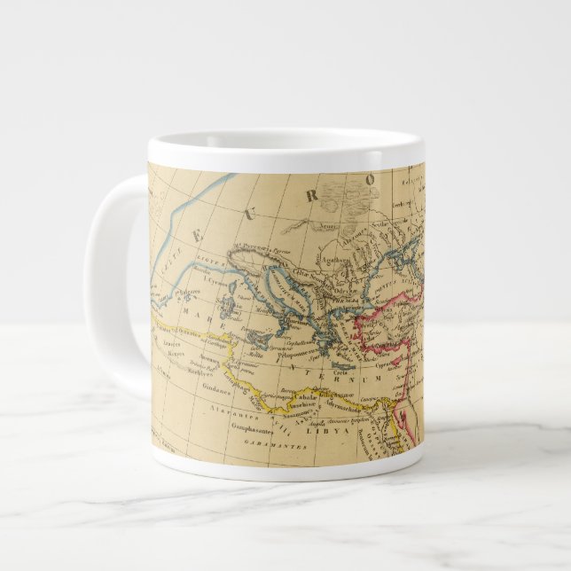 Caneca De Café Grande Geografia de Herodotus (Frente Esquerda)