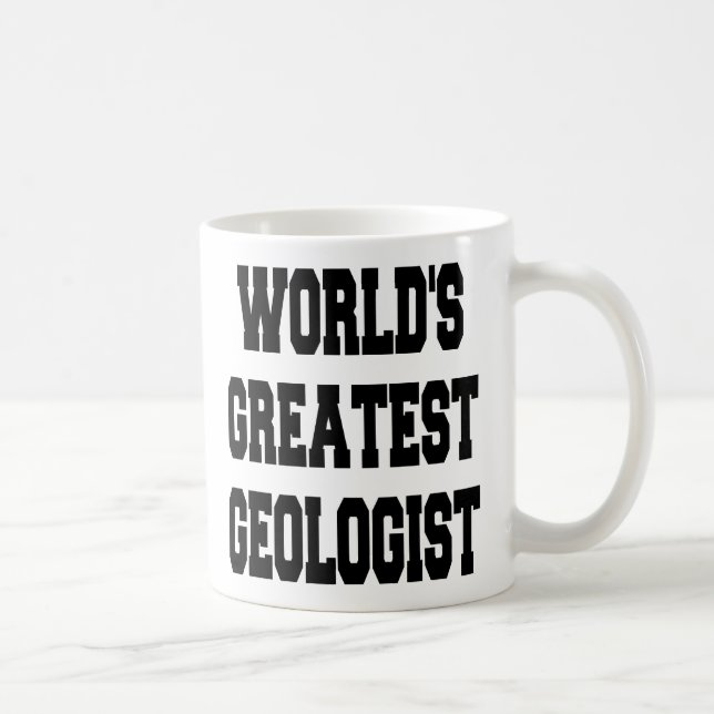 Caneca De Café Grande Geólogo do Mundo (Direita)