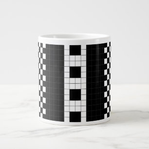 Caneca De Café Grande Geometria da Xadrez do metrô RL90
