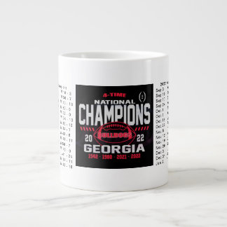 Caneca De Café Grande Georgia National Champions Mug